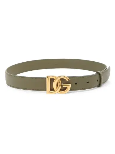 Dolce & Gabbana Women's DG Logo 25MM Leather Belt | Thumbnail 1 Dolce & Gabbana Women's DG Logo 25MM Leather Belt | Thumbnail 1