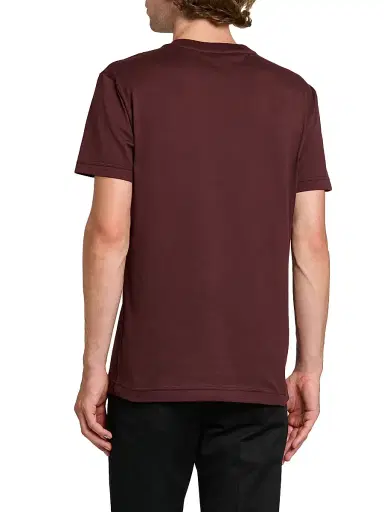 Dolce & Gabbana Men's Logo-Patch Cotton T-Shirt - Marrone Viola Scuro - Size 46 | Thumbnail 5 Dolce & Gabbana Men's Logo-Patch Cotton T-Shirt - Marrone Viola Scuro - Size 46 | Thumbnail 5