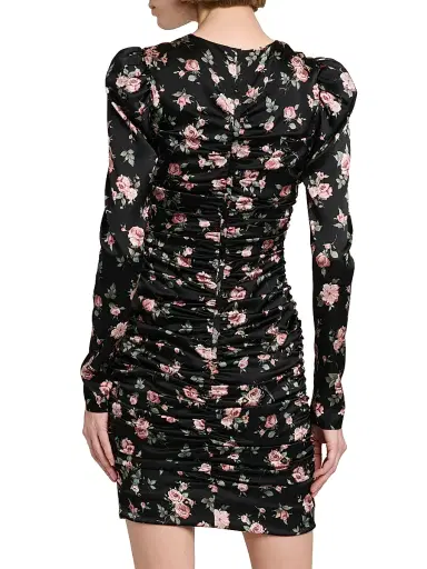 Dolce & Gabbana Women's Ruched Floral Stretch Silk Sheath Minidress | Thumbnail 5 Dolce & Gabbana Women's Ruched Floral Stretch Silk Sheath Minidress | Thumbnail 5