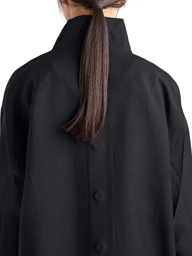 Prada Women's Kid Mohair and Poplin Jacket - Blue - Size 10 | Thumbnail 5