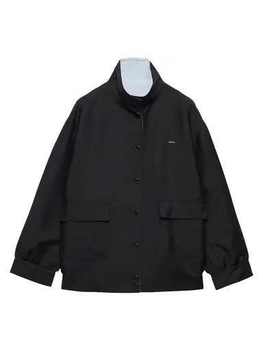 Prada Women's Kid Mohair and Poplin Jacket - Blue - Size 10 | Thumbnail 1