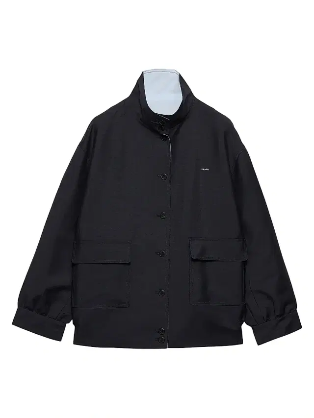 Prada Women's Kid Mohair and Poplin Jacket - Blue