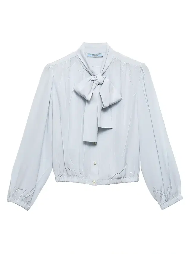Prada Women's Crepe De Chine Shirt - Blue