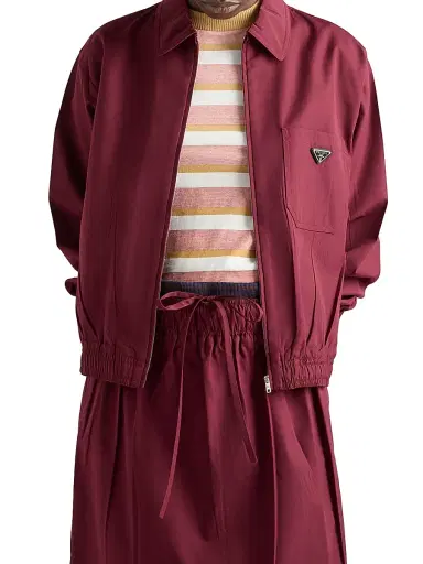 Prada Women's Bayadere Stripe Jersey T-Shirt - Orange | Thumbnail 2