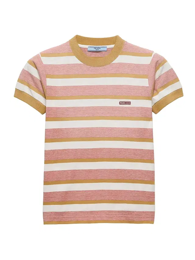 Women's Bayadere Stripe Jersey T-Shirt - Orange