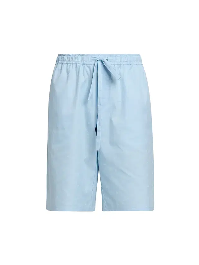 Men's Micro-Logo Cotton Drawstring Shorts - Dg Piccolo Azzurro