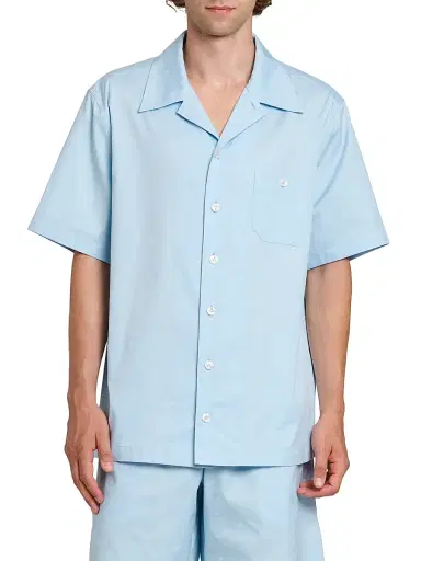 Dolce & Gabbana Men's Micro-Logo Cotton Poplin Short-Sleeve Shirt - Dg Piccolo Azzurro - Size 17.5 | Thumbnail 3 Dolce & Gabbana Men's Micro-Logo Cotton Poplin Short-Sleeve Shirt - Dg Piccolo Azzurro - Size 17.5 | Thumbnail 3