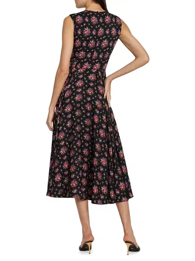 Dolce & Gabbana Women's Floral Silk-Blend Midi-Dress | Thumbnail 5 Dolce & Gabbana Women's Floral Silk-Blend Midi-Dress | Thumbnail 5