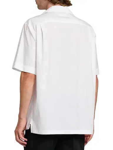 Dolce & Gabbana Men's Logo Seal-Embroidered Cotton Poplin Short-Sleeve Shirt - Bianco Ottico - Size 17.5 | Thumbnail 5 Dolce & Gabbana Men's Logo Seal-Embroidered Cotton Poplin Short-Sleeve Shirt - Bianco Ottico - Size 17.5 | Thumbnail 5