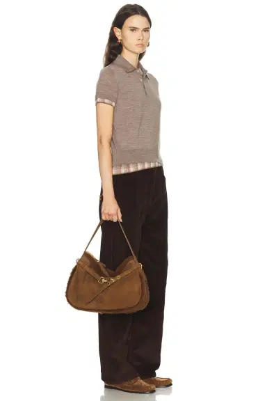 Miu Miu Aventure Camoscio Shearling Bag | Thumbnail 2 Miu Miu Aventure Camoscio Shearling Bag | Thumbnail 2
