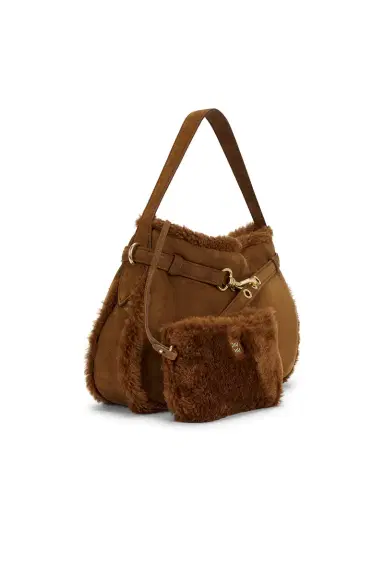Miu Miu Aventure Camoscio Shearling Bag | Thumbnail 4 Miu Miu Aventure Camoscio Shearling Bag | Thumbnail 4