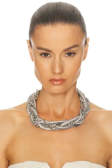 AREA Messy Chain Necklace | Thumbnail 2 AREA Messy Chain Necklace | Thumbnail 2