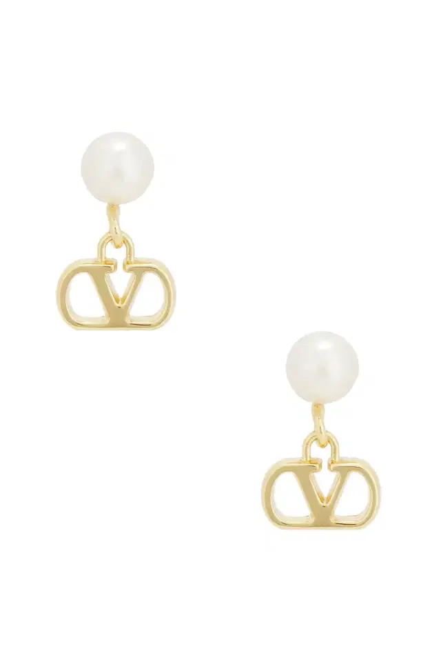 Valentino Garavani VLogo Signature Pearl Earrings