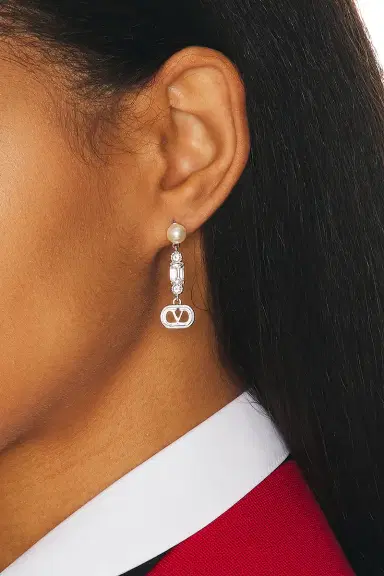 Valentino Garavani Ovalette Perla Earrings | Thumbnail 2