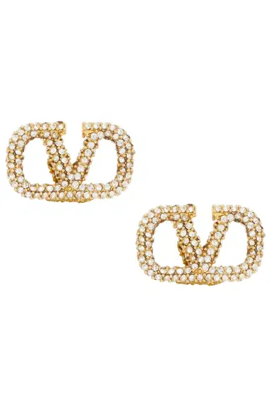 Valentino Garavani VLogo 16.5mm Signature Earrings | Thumbnail 1 Valentino Garavani VLogo 16.5mm Signature Earrings | Thumbnail 1