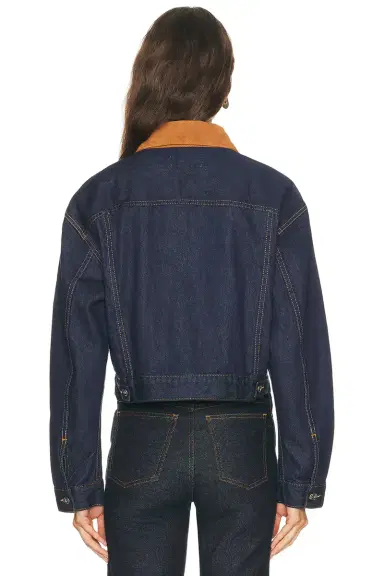 SLVRLAKE Kira Curve Sleeve Trucker Jacket | Thumbnail 3 SLVRLAKE Kira Curve Sleeve Trucker Jacket | Thumbnail 3