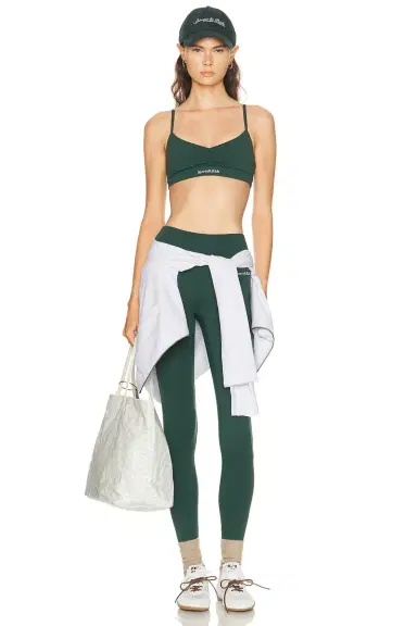 Sporty & Rich Serif Logo Mini Sports Bra | Thumbnail 4