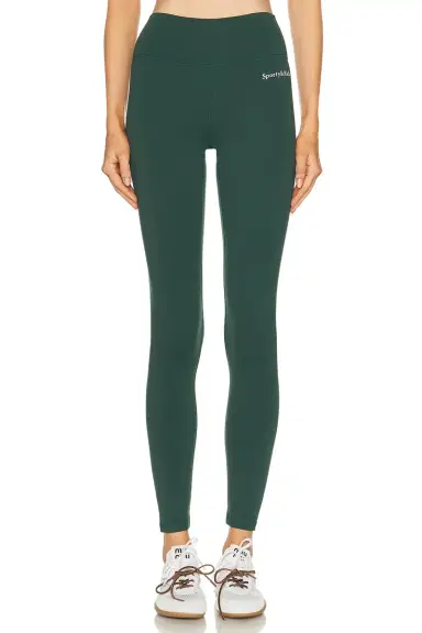 Sporty & Rich Serif Logo Legging | Thumbnail 1 Sporty & Rich Serif Logo Legging | Thumbnail 1