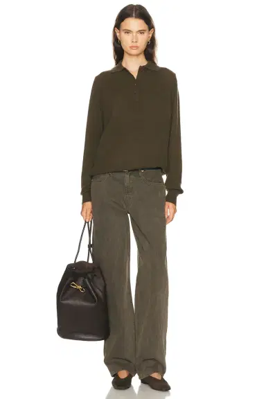 Sprwmn Polo Sweater | Thumbnail 4 Sprwmn Polo Sweater | Thumbnail 4