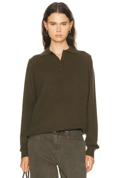 Sprwmn Polo Sweater | Thumbnail 1 Sprwmn Polo Sweater | Thumbnail 1