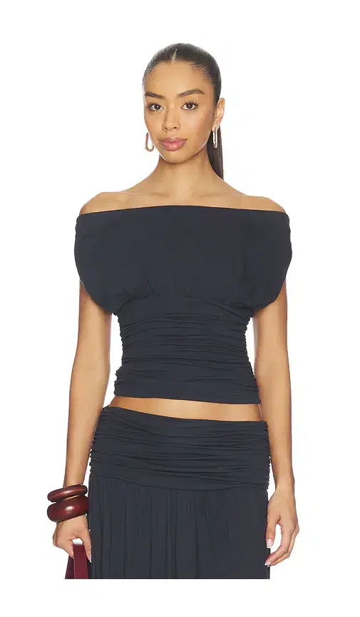 Avanni Off Shoulder Ruched Top