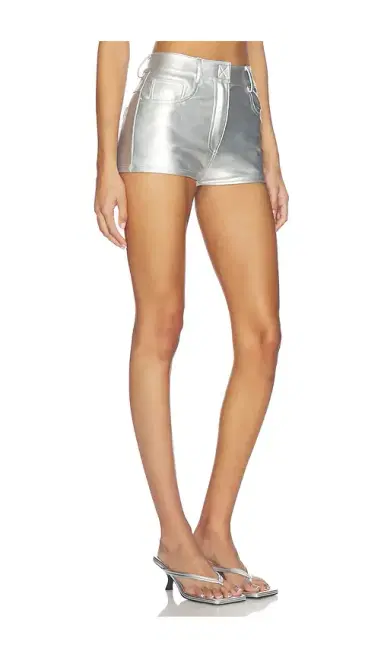 Norma Kamali High Waist Jean Short | Thumbnail 2 Norma Kamali High Waist Jean Short | Thumbnail 2