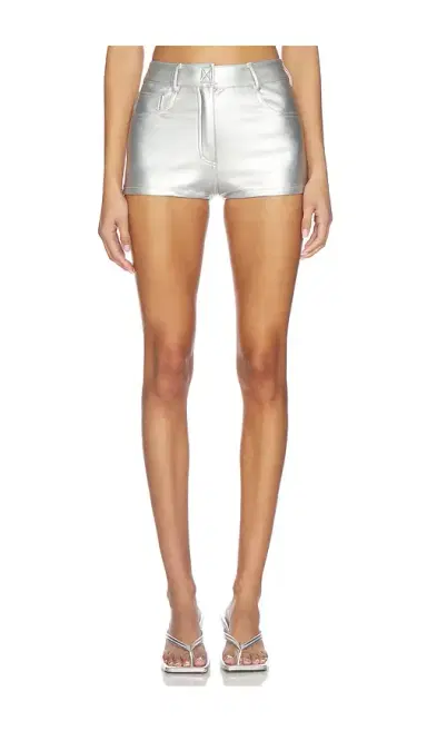 Norma Kamali High Waist Jean Short | Thumbnail 1 Norma Kamali High Waist Jean Short | Thumbnail 1