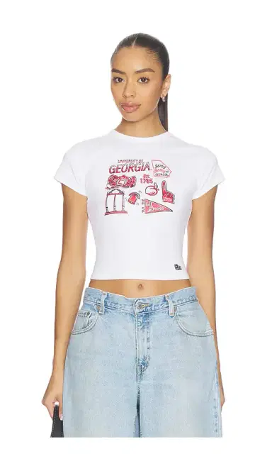 Hype and Vice University Of Georgia Baby Tee | Thumbnail 1