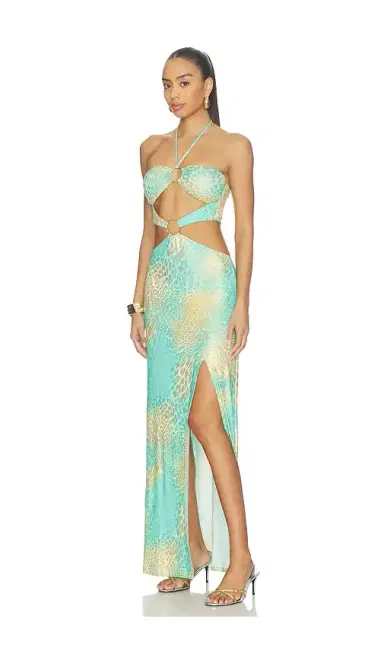 Luli Fama x REVOLVE Double Loop Bandeau Long Dress | Thumbnail 2
