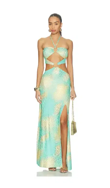 Luli Fama x REVOLVE Double Loop Bandeau Long Dress | Thumbnail 1