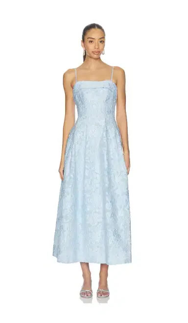 SIMKHAI Valeria Jacquard Midi Dress | Thumbnail 2 SIMKHAI Valeria Jacquard Midi Dress | Thumbnail 2