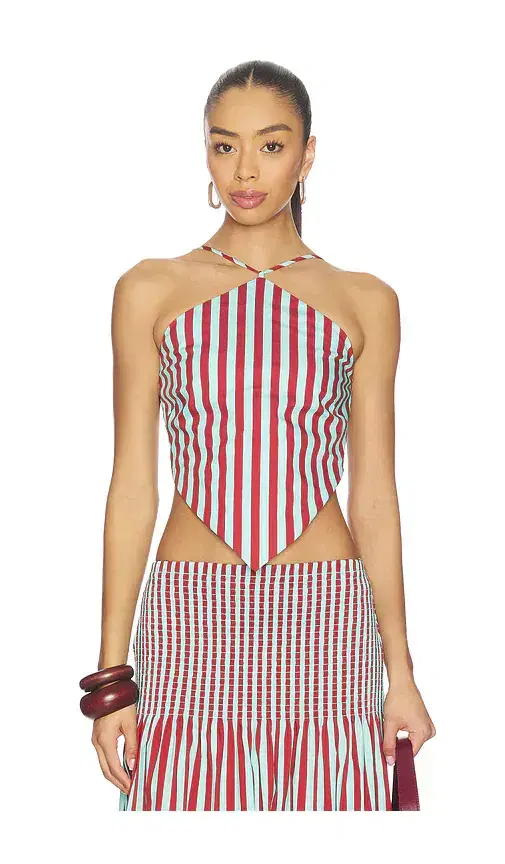 Kit Poplin Tie Top