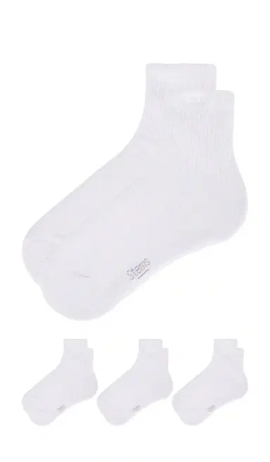 Stems 3-pack Cushioned Bow Ankle Socks | Thumbnail 2 Stems 3-pack Cushioned Bow Ankle Socks | Thumbnail 2