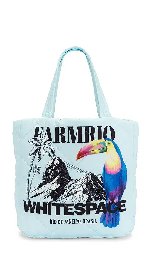 Whitespace x FARM Rio Puffer Tote Bag