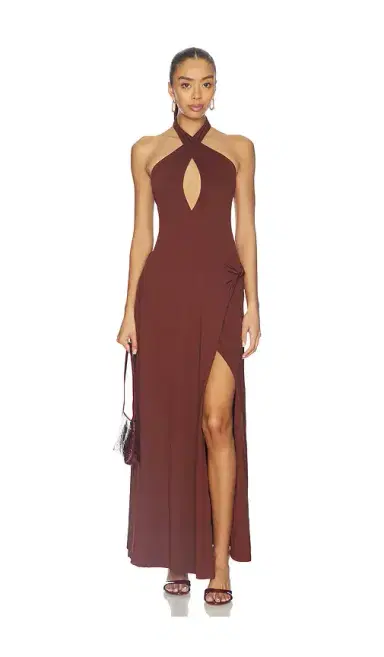 SEVEN WONDERS Kamilla Keyhole Twist Maxi Dress | Thumbnail 1