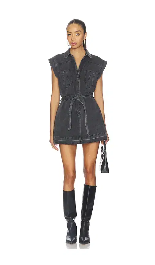 Rogue Aviator Mini Denim Dress