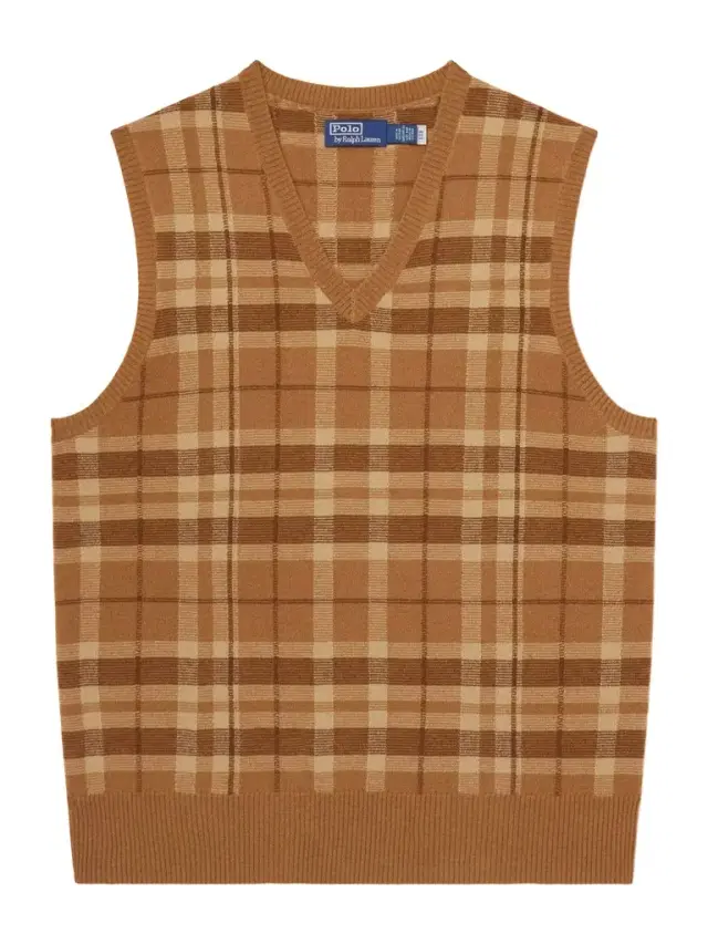 Checked Cashmere Vest - Men