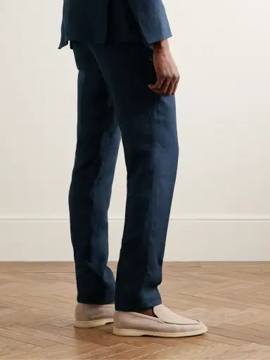 Zegna Slim-Fit Oasi Lino Twill Suit Trousers - Men | Thumbnail 3 Zegna Slim-Fit Oasi Lino Twill Suit Trousers - Men | Thumbnail 3