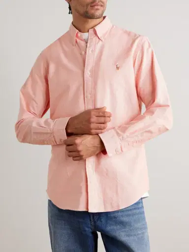 Polo Ralph Lauren Button-Down Logo-Embroidered Cotton Oxford Shirt - Men | Thumbnail 3 Polo Ralph Lauren Button-Down Logo-Embroidered Cotton Oxford Shirt - Men | Thumbnail 3