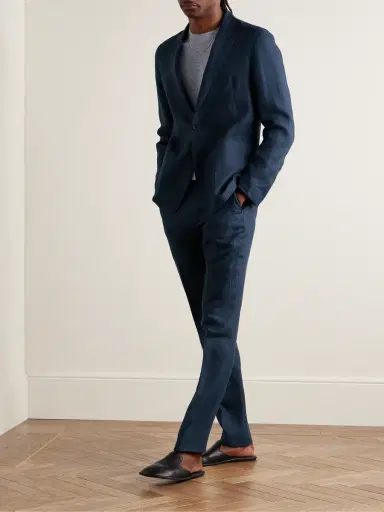 Zegna Slim-Fit Oasi Lino Twill Suit Jacket - Men | Thumbnail 2 Zegna Slim-Fit Oasi Lino Twill Suit Jacket - Men | Thumbnail 2