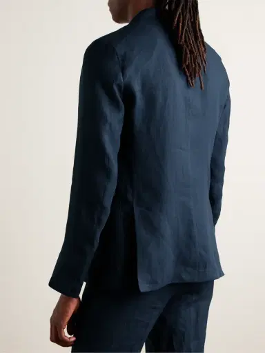 Zegna Slim-Fit Oasi Lino Twill Suit Jacket - Men | Thumbnail 3 Zegna Slim-Fit Oasi Lino Twill Suit Jacket - Men | Thumbnail 3