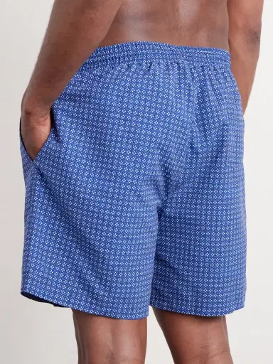 Brunello Cucinelli Straight-Leg Mid-Length Logo-Embroidered Printed Swim Shorts - Men | Thumbnail 3