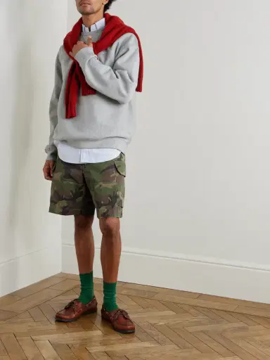 Polo Ralph Lauren Wide-Leg Camouflage-Print Cotton-Twill Shorts - Men | Thumbnail 2