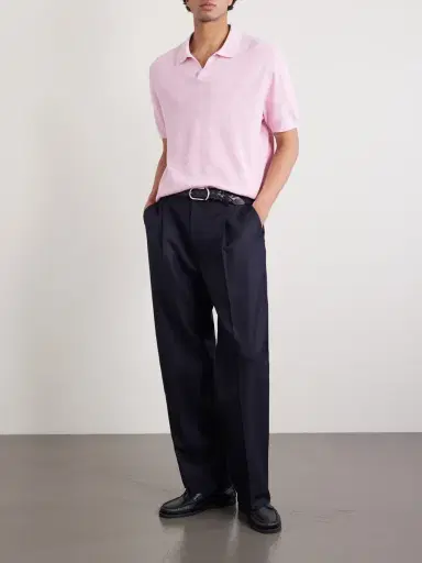 Polo Ralph Lauren Cotton and Linen-Blend Piqué Polo Shirt - Men | Thumbnail 2
