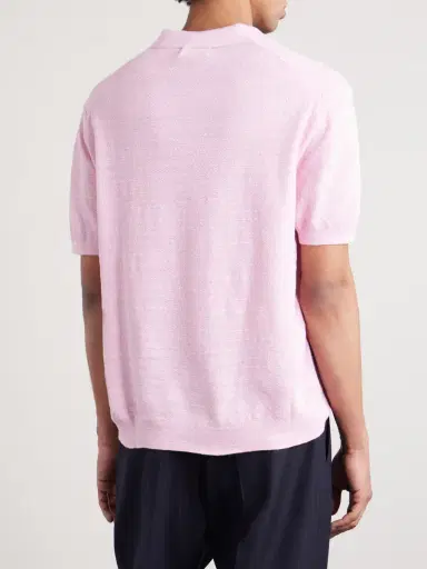 Polo Ralph Lauren Cotton and Linen-Blend Piqué Polo Shirt - Men | Thumbnail 4