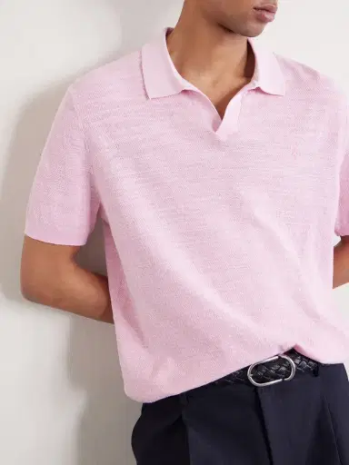 Polo Ralph Lauren Cotton and Linen-Blend Piqué Polo Shirt - Men | Thumbnail 5