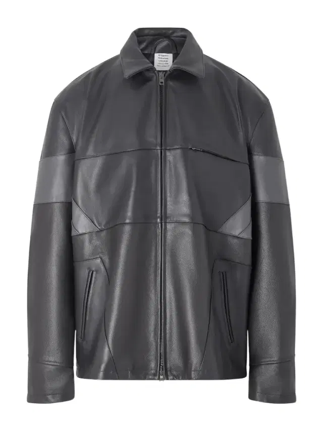 Cut-Up Oversized Patchwork Leather Jacket - Men