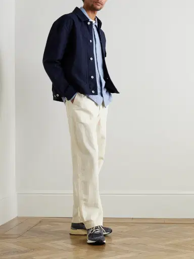 Folk Patch Cotton-Seersucker Shirt - Men | Thumbnail 2