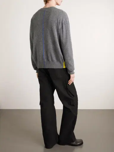 Loewe Logo-Embroidered Wool-Blend Cardigan - Men | Thumbnail 4
