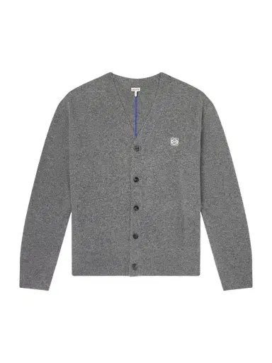 Loewe Logo-Embroidered Wool-Blend Cardigan - Men | Thumbnail 1